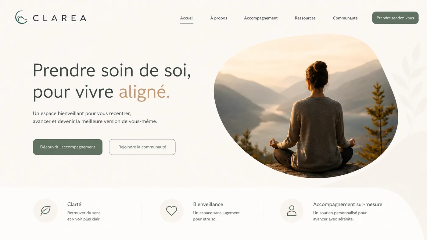Site Clarea : Bien-être